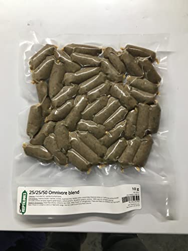 Reptilinks LLC 25/25/50 Omnivore Blend + Insects for Bearded Dragons & Blue-Tongued Skinks