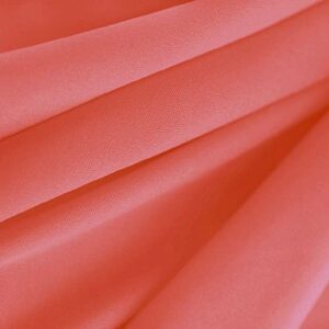 texco inc polyester interlock lining 2 way stretch/decoration, apparel, home/diy fabric, burnt orange 189 1 yard