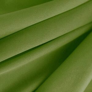 texco inc polyester interlock lining 2 way stretch/decoration, apparel, home/diy fabric, bottle green #104 1 yard