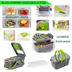 COMUSTER Vegetable Chopper, Pro Onion Chopper,Upgraded version multifunctional vegetable cutter mandolin slicer and peeler 20 in 1 vegetable cutter potato onion dicing machine.