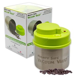 hi mighty safe vacuum vault container, vacuum seal air tight containers for kitchen, air sealed container for spices and herbs