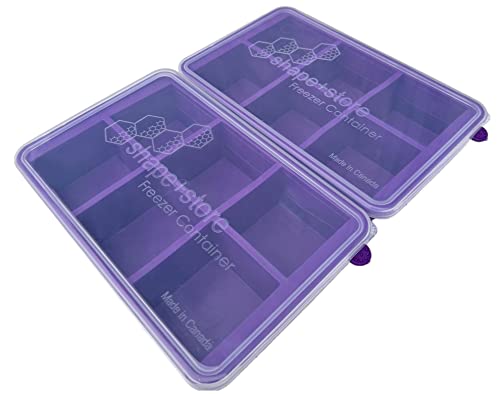 Soup Master 6-in-1 Storage & Freezer Container with lid - 2 pack – makes 12 perfect 1 cup cubes- Stores 1/2 Gallon of Soups, Pasta, Sauces, Stews, Desserts and More. Easy-To-Clean & Dishwasher Safe