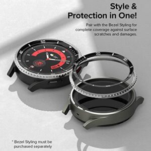 Ringke Inner Bezel Styling [Stylish Stainless Steel Frame] Compatible with Samsung Galaxy Watch 5 Pro Case, Anti Scratch Protector Adhesive Inner Cover Accessory - 45-IN-02 (ST) Black