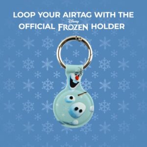 Disney Frozen Olaf Holder for Airtag - Protective Tracker with Keychain for Dog, Bags, Keys - Disneyland Essentials and Frozen Toys