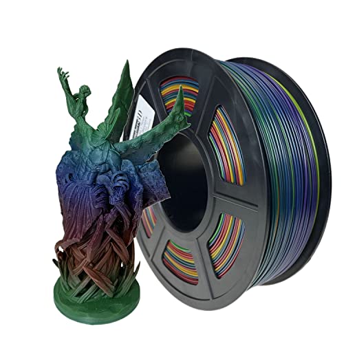 Stronghero3D ABS 3D Printer Filament 1.75mm,Multicolors,Rainbow,1kg(2.2lbs) Accuracy +/-0.05mm for ender3 Cr10