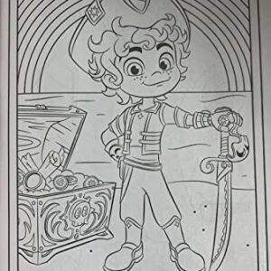 Santiago of The Seas Coloring and Activity Book with Bonus Stand-Up Character on Back - 80 Pages