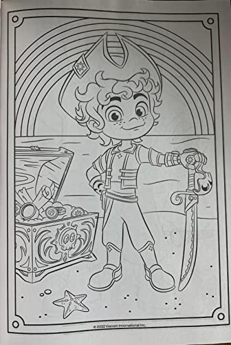 Santiago of The Seas Coloring and Activity Book with Bonus Stand-Up Character on Back - 80 Pages