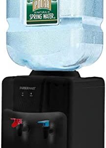 Farberware FW-WD219 Freestanding Hot and Cold Water Cooler Dispenser, Countertop Black