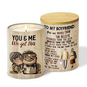 to my boyfriend candles gifts - birthday gifts for boyfriend from girlfriend - christmas lavender candles gifts for boyfriend - anniversary romantic gifts for boyfriend