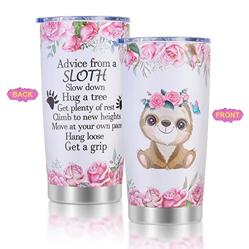 Mothers Day Gifts, Sloth Gifts, Birthday Gifts for Women, Inspirational Gifts for Women, 5 pcs Sloth Gifts Basket for Women Best Friends Female Sister Coworker.