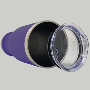 LaserGram 20oz Vacuum Insulated Pilsner Mug, Curling Figure, Personalized Engraving Included (Dark Purple)