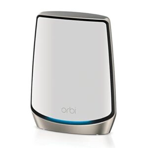netgear orbi tri-band wifi 6 mesh add-on satellite (rbs860) - works with orbi rbr860s and rbk863s, adds coverage up to 2,700 sq. ft., ax6000 (6gbps)