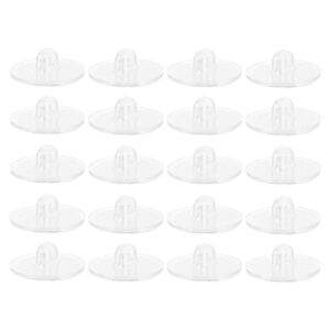 cabilock 100pcs decorations coat outdoor heavy u suction self kitchen seamless transparent suspension drop hooks , binding clear plastic .cm with adhesive disc ceiling holders