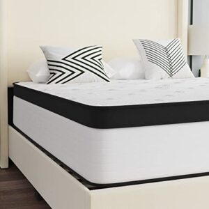 EMMA + OLIVER Asteria Extra Firm 12" Hybrid Mattress in a Box with CertiPUR-US Certified Foam, Pocket Spring Core & Knit Fabric Top for All Sleep Positions - Full