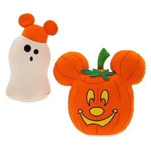 disney mickey mouse jack-o'-lantern and ghost halloween throw pillows