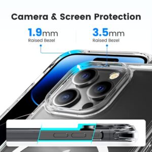 Mkeke for iPhone 14 Pro Max Case Clear Magnetic Version Work with MagSafe Non Yellowing Shockproof Case with Military Grade Protection for Apple iPhone 14 Pro Max 2022