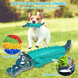 Dog Toys for Super Aggresive Chewers /Tough Dog Toys/Heavy Duty /Durable Toys for Large/Medium Dog, to Keep Them Busy (Blue)