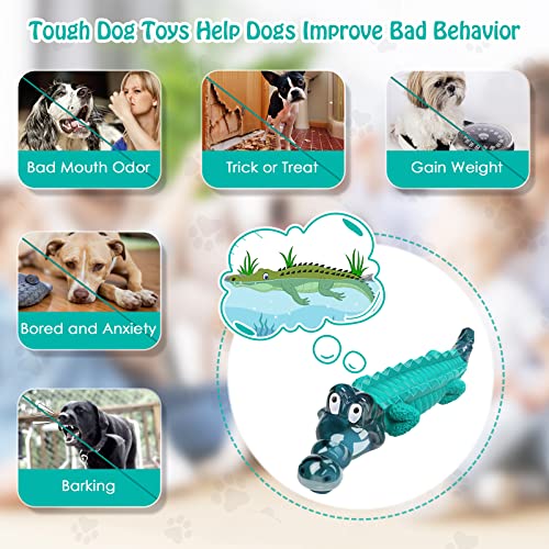 Dog Toys for Super Aggresive Chewers /Tough Dog Toys/Heavy Duty /Durable Toys for Large/Medium Dog, to Keep Them Busy (Blue)