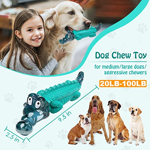 Dog Toys for Super Aggresive Chewers /Tough Dog Toys/Heavy Duty /Durable Toys for Large/Medium Dog, to Keep Them Busy (Blue)