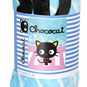 Bioworld Hello Kitty and Friends Chococat Character Soft Fleece Plush Throw Blanket 45" x 60"