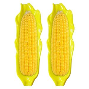 4 Pack Plastic Corn Trays, Corn Holders for Corn on the Cob Dishes, Corn Holders Cob Dinnerware for Sweet Butter Corn Container for Kitchen Barbecue Tool - Easy Clean