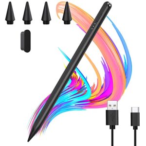 stylus pen for ipad (2018-2023),10mins charge, palm rejection, tilting detection, ipad pencil 2nd generation compatible with apple ipad pro 11/12.9 inch, ipad mini 6/5, ipad air 5/4/3, ipad 10/9/8/7/6