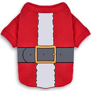 koneseve dog christmas shirt soft cotton dog clothes winter warm cat sweater breathable santa clause costume for small dogs cats boy girl pet outfit adorable puppy pajamas cozy kitten apparel 3xl