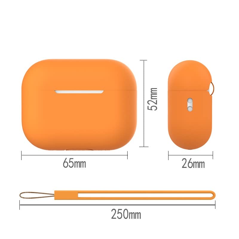 GMYLE Case Compatible with AirPods Pro 2 2nd Generation 2022, Cutouts on Side for Lanyard, Shock-Absorbing Protective Earbuds Cover