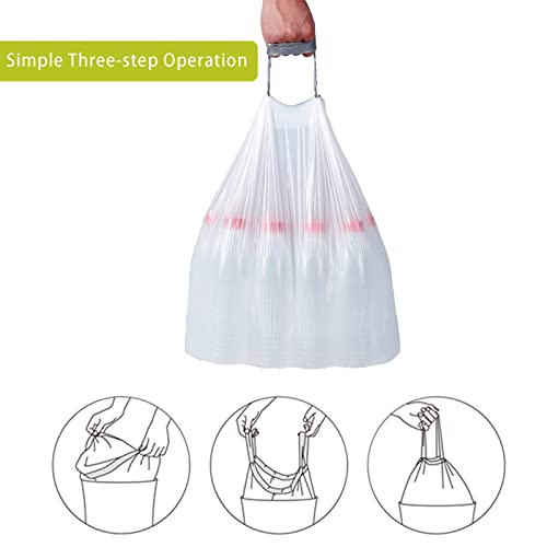 Portable Trash Bag Holder Collapsible Trash can with 25 PCS Drawstring Trash Bags | Expandable Outdoor Waste Bins Camping Accessories for Indoor Outdoor RV Picnic Kitchen Home Use | Blue Cover