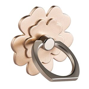 bonitec cell phone ring holder stand flower 360 rotation phone holder ring grip kickstand compatible with most of smartphones, gold