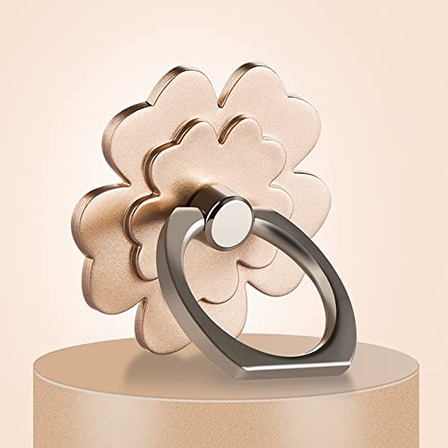 Bonitec Cell Phone Ring Holder Stand Flower 360 Rotation Phone Holder Ring Grip Kickstand Compatible with Most of Smartphones, Gold