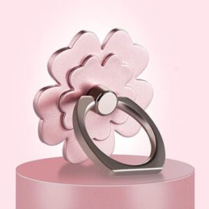 Bonitec Cell Phone Ring Holder Stand Flower 360 Rotation Phone Holder Ring Grip Kickstand Compatible with Most of Smartphones, Rosegold