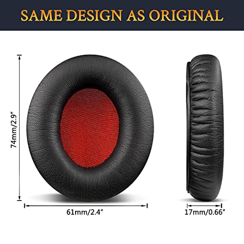 SOULWIT Earpads Replacement for Sennheiser Momentum On-Ear 1, On-Ear 2, On-Ear HD1 Headphones, Ear Pads Cushions with Noise Isolation High-Density Foam