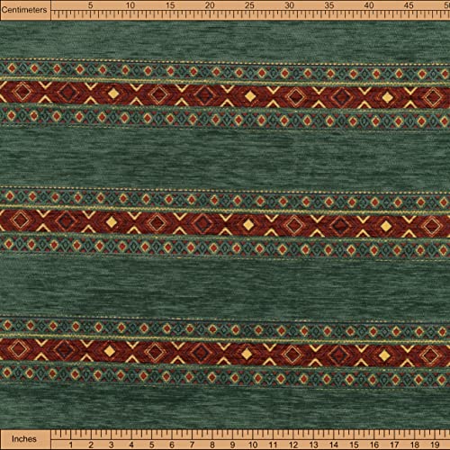 Kilim Pattern Upholstery Fabric Kilim Bohemian Boho Tapestry Tribal Southwestern Turkish Persian Moroccan Mexican Ethnic Rug Fabric by The Yard Meter