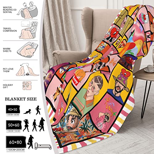 Blankets 50x40 Inch Flannel Throw Blanket Supercomfortable Soft Blanket Home Decoration