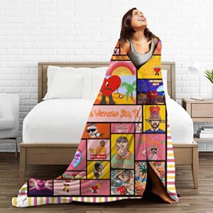 Blankets 50x40 Inch Flannel Throw Blanket Supercomfortable Soft Blanket Home Decoration