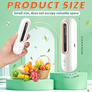 Refrigerator Deodorizer 2 Pieces Mini Usb Fridge Deodorizer Rechargeable Refrigerator Odor Eliminator Portable Ozone Generator Reusable Freezer Air Purifier for Fridge, Car, Closet, Wardrobe, Shoe