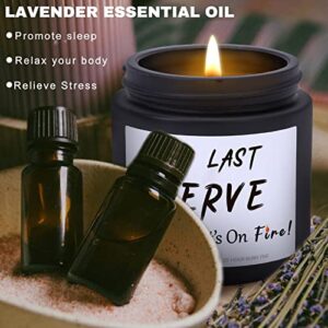 My Last Nerve Candle - Funny Gifts for Women, Birthday Gifts for Best Friend, Unique Mother's Day Christmas Valentines Day Gifts for Her, Mom, Sister, BFF, Girlfriend, Coworker, Boss