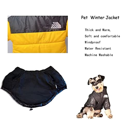 Dog Winter Coat Stylish Dog WaterproofJacket for Small Medium Dogs, Cats -Thicken Dog Coat Windbreaker Puppy Winter Clothes for Cold Weather Snowday