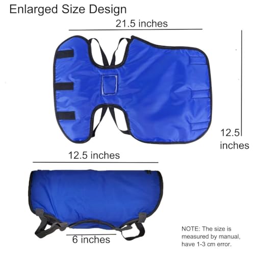 2 Pcs Goat Coat for Winter Goat Blanket Cold Weather Waterproof Windproof Goat Jacket Blanket to Keep Goat Warm Lamb Coat with Straps, Blue