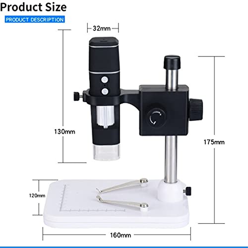 XDCHLK Handheld 1000X Microscope 1080P Digital for Microscope Mobile Phone Computer Repair with Bracket Microscope