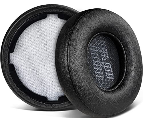 SOULWIT Replacement Ear Pads for JBL Live 400BT/Live 400 BT On-Ear Wireless Headphones, Earpads Cushions with Softer Protein Leather, Noise Isolation Foam - Black