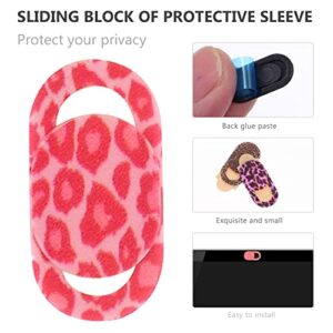 SOLUSTRE 10pcs Slide for Thin Pattern Blocker Ultra Pro Laptop Phone Blockers Camera Slider Privacy Tablet Webcam Cover Leopard Protection