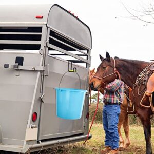 2 Pieces 4 Inch Tack Hook Over Rail Bridle Hooks Heavy Duty Horse Water Bucket Hangers Metal Stall Hooks for Horses Tough Horse Halter Rack for Fishing Saddle Fence Door Holder