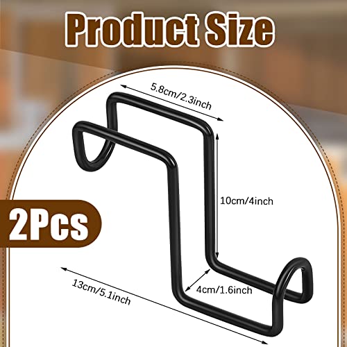 2 Pieces 4 Inch Tack Hook Over Rail Bridle Hooks Heavy Duty Horse Water Bucket Hangers Metal Stall Hooks for Horses Tough Horse Halter Rack for Fishing Saddle Fence Door Holder