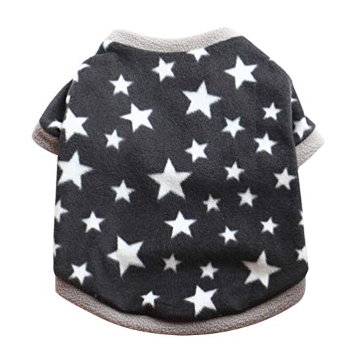 HonpraD Teacup Chihuahua Clothes Girl Apparel Villus Dog Clothes Fashion Warm Cat Puppy Doggy Clothing Pet Pet Clothes (Black, S)