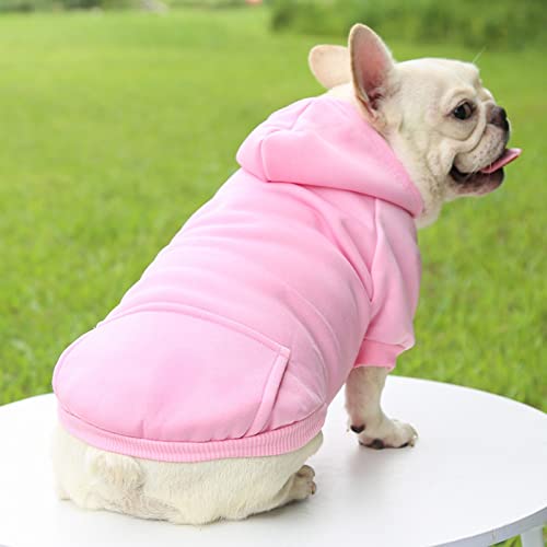 Diaper Large Tuxedo Puppy Fleece Boy for Small Winter Medium Clothes - Dog Warm Dogs Sweater Girl with Pocket Hoodie Fall Pet Clothes