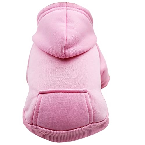 Diaper Large Tuxedo Puppy Fleece Boy for Small Winter Medium Clothes - Dog Warm Dogs Sweater Girl with Pocket Hoodie Fall Pet Clothes