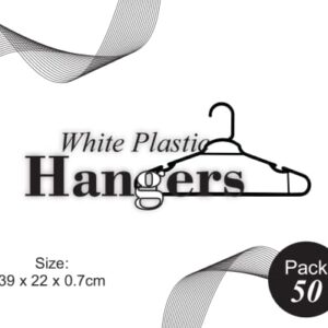 50 Recycled Plastic Hangers