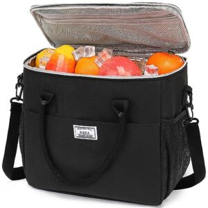 xqxa lunch bag reusable insulated cooler water resistant lunch box adult tote lunch bag for women/men work picnic beach or travel